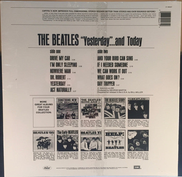 The Beatles : Yesterday And Today (LP, Album, Comp, RE, Spe)