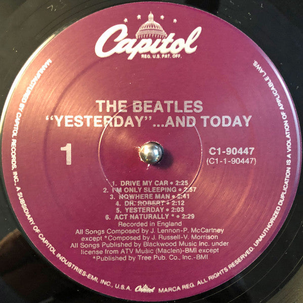 The Beatles : Yesterday And Today (LP, Album, Comp, RE, Spe)