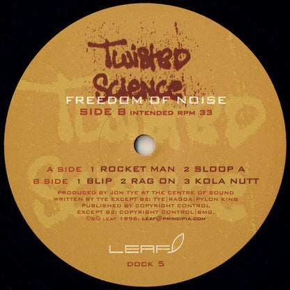 Twisted Science : Freedom Of Noise (2x12")