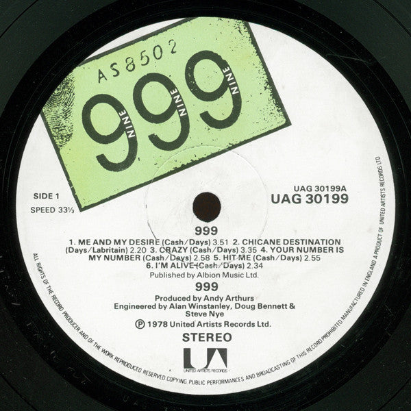 999 : 999 (LP, Album)