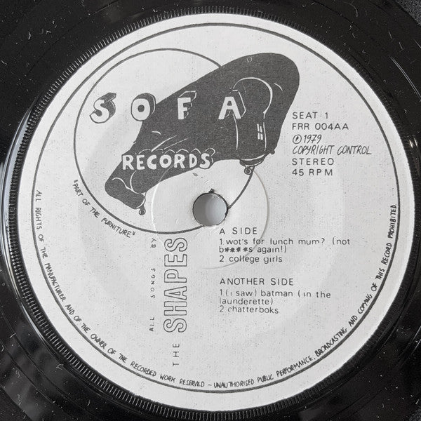 The Shapes (2) : Wot's For Lunch Mum? EP (7", EP)