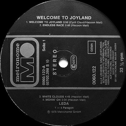 Leda : Welcome To Joyland (LP, Album)