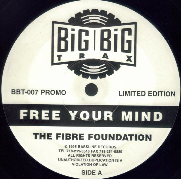 Fibre Foundation : Free Your Mind (12", Ltd, Promo)