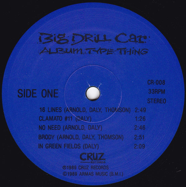 Big Drill Car : Album Type Thing (LP, Album)