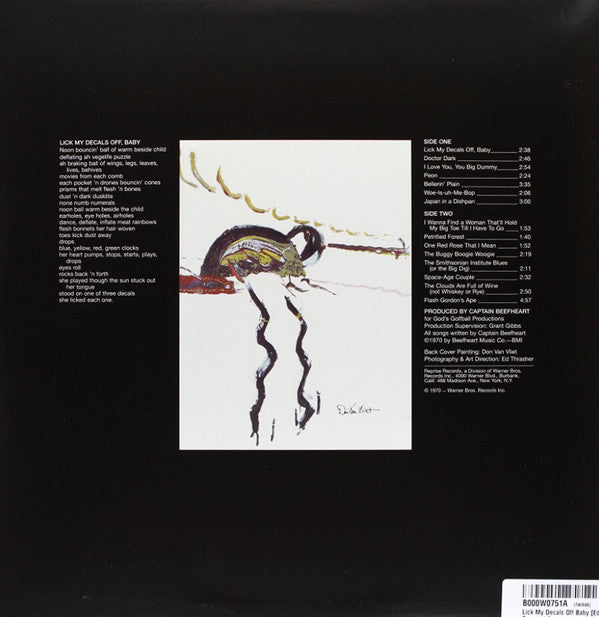 Captain Beefheart & The Magic Band : Lick My Decals Off, Baby (LP, Album, RE)