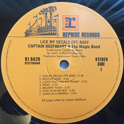 Captain Beefheart & The Magic Band : Lick My Decals Off, Baby (LP, Album, RE)