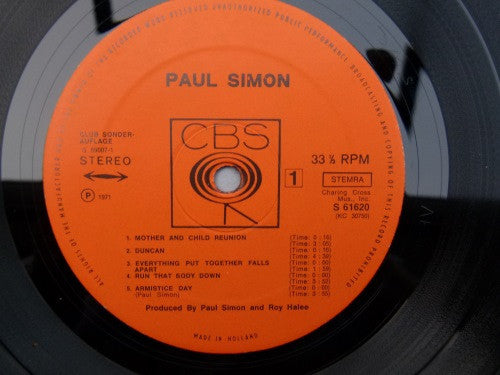 Paul Simon : Paul Simon (LP, Album, Club)