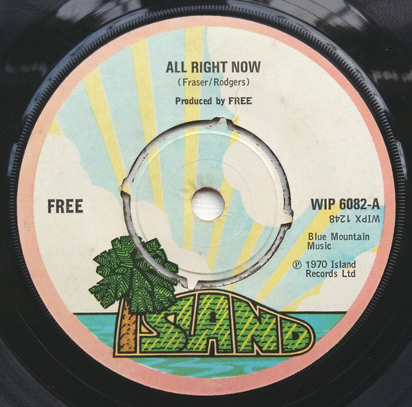 Free : All Right Now (7", Single, RE, Pus)