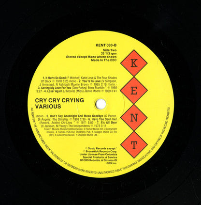 Various : Cry Cry Crying (LP, Comp, Mono)