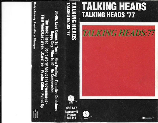 Talking Heads : Talking Heads '77 (Cass, Album)