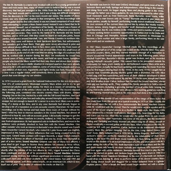 RL Burnside* : Sound Machine Groove (2xLP, Album, RE, RM, Gat)