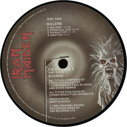 Iron Maiden : Killers (LP, Album, RE)