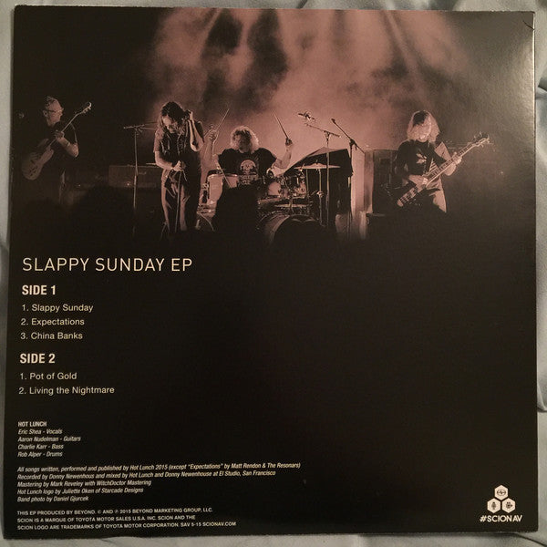 Hot Lunch (2) : Scion AV Presents: Hot Lunch- Slappy Sunday EP (12", EP)