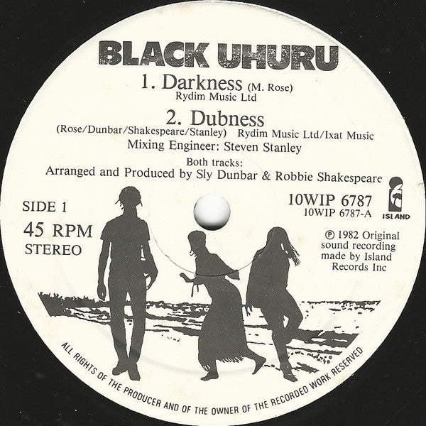 Black Uhuru : Darkness (10")