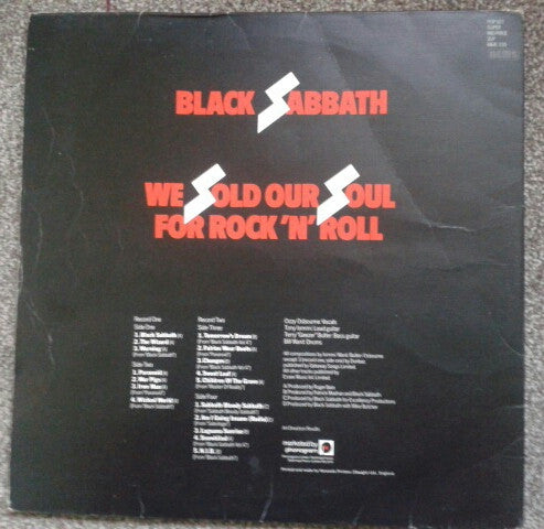 Black Sabbath : We Sold Our Soul For Rock 'N' Roll (2xLP, Comp)