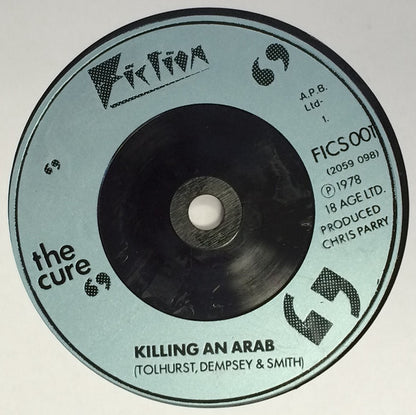 The Cure : Killing An Arab (7", Single, RE, Blu)