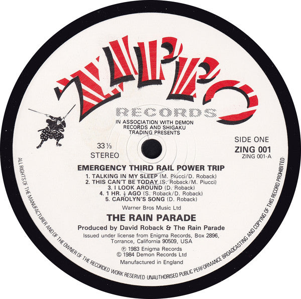 The Rain Parade* : Emergency Third Rail Power Trip (LP, Album, RE, Gat)