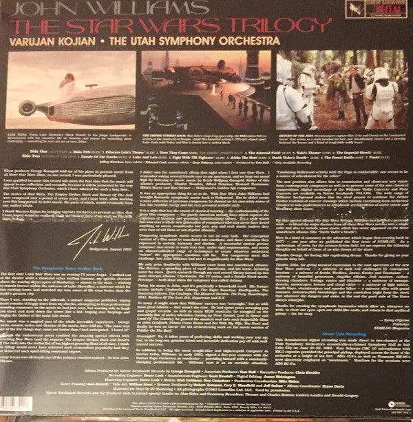 John Williams (4), Varujan Kojian, The Utah Symphony Orchestra* : The Star Wars Trilogy (LP, Album, RE)