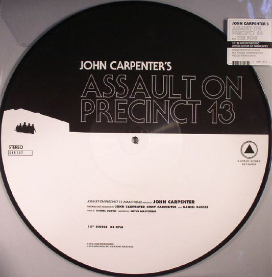 John Carpenter : Assault On Precinct 13 b/w The Fog (12", Single, Ltd, Pic)