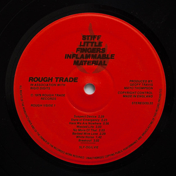 Stiff Little Fingers : Inflammable Material (LP, Album, WEA)