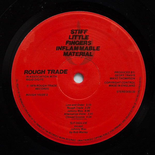 Stiff Little Fingers : Inflammable Material (LP, Album, WEA)