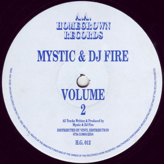 Mystic & DJ Fire* : Volume 2 (12")