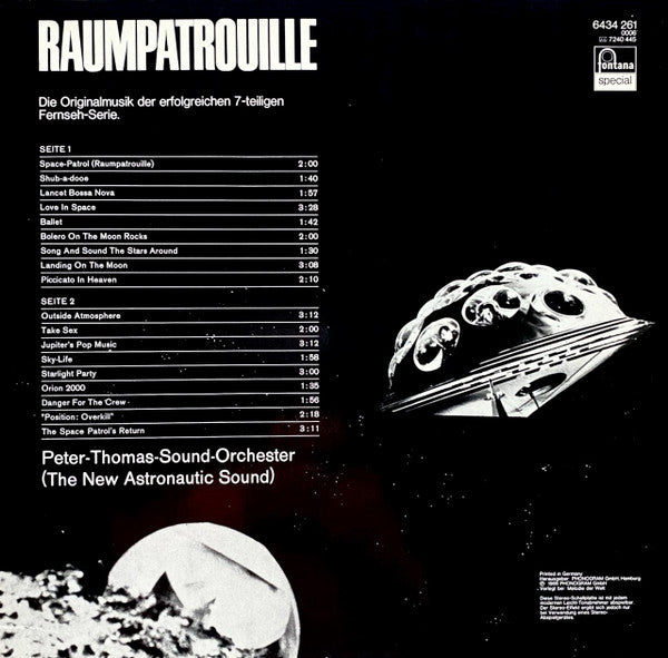 Peter-Thomas-Sound-Orchester (New Astronautic Sound)* : Raumpatrouille (Die Phantastischen Abenteuer Des Raumschiffes ORION) (LP, Album, RE)