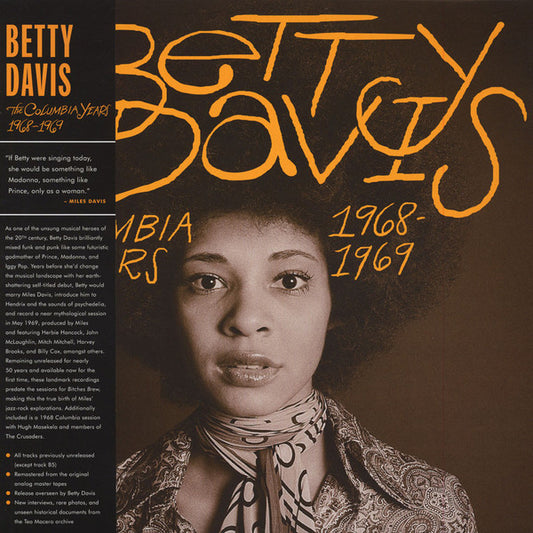 Betty Davis : The Columbia Years 1968-1969 (LP, RM)