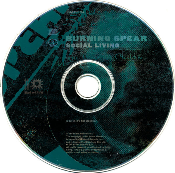 Burning Spear : Social Living (CD, Album, RE, RM)