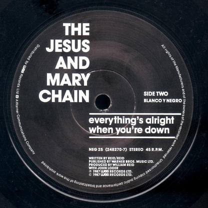 The Jesus And Mary Chain : Happy When It Rains (7", Single, Pap)