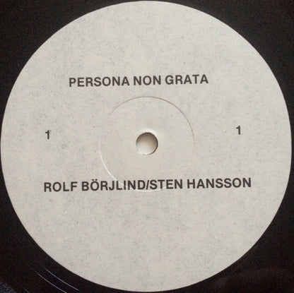 Rolf Börjlind / Sten Hanson : Persona Non Grata (LP, Album, Har)