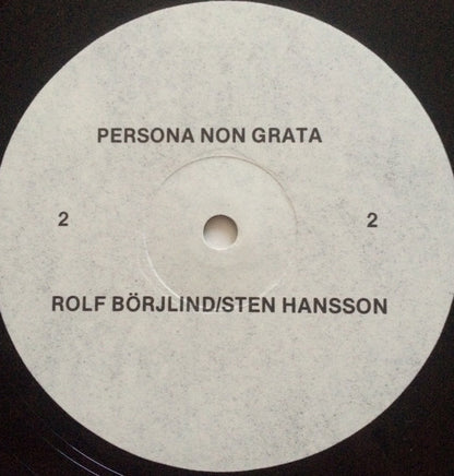 Rolf Börjlind / Sten Hanson : Persona Non Grata (LP, Album, Har)