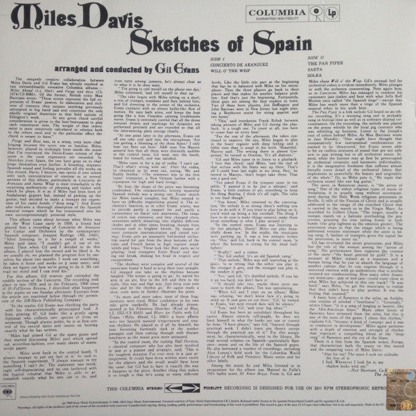 Miles Davis : Sketches Of Spain (LP, Album, RE, 180)