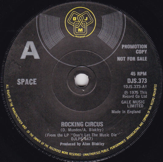 Space (26) : Rocking Circus (7", Single, Promo)