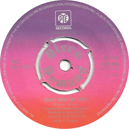The Vel-Vets : I Got To Find Me Somebody / What Now My Love (7", Single, RE, Sil)