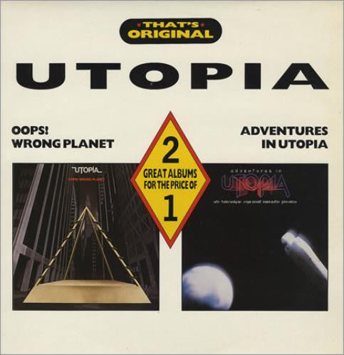 Utopia (5) : Oops! Wrong Planet / Adventures In Utopia (2xLP, Comp)