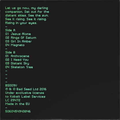 Nick Cave & The Bad Seeds : Skeleton Tree (LP, Album)