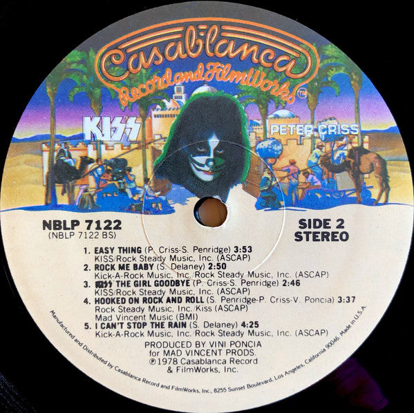 Kiss, Peter Criss : Peter Criss (LP, Album, SRC)