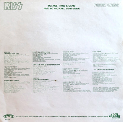 Kiss, Peter Criss : Peter Criss (LP, Album, SRC)