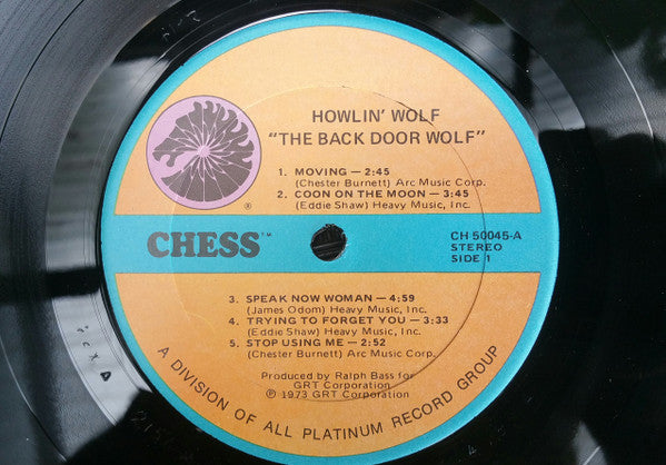 Howlin' Wolf : The Back Door Wolf (LP, Album, RE)