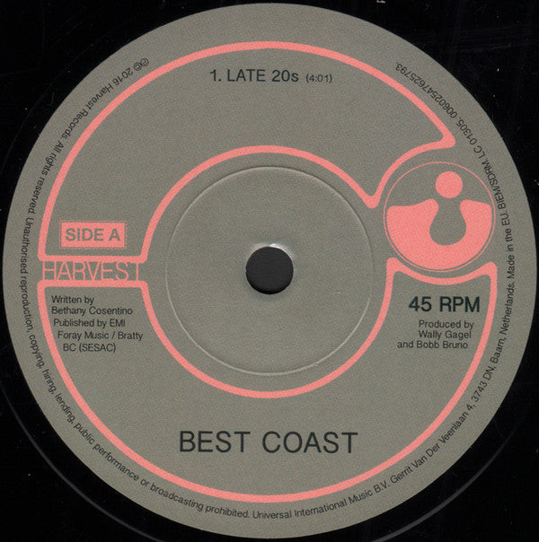 Best Coast : Late 20s / Bigger Man (7", RSD, Single, Ltd)