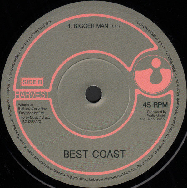 Best Coast : Late 20s / Bigger Man (7", RSD, Single, Ltd)