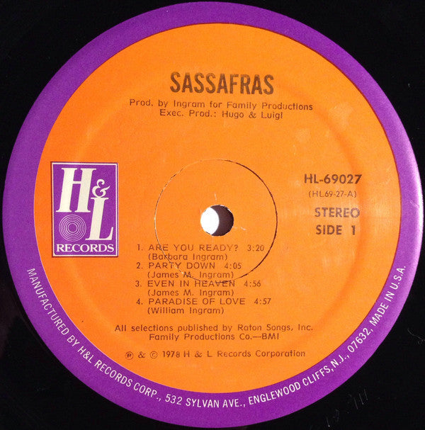 Sassafras (3) : Sassafras (LP, Album)
