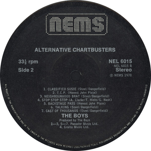 The Boys (2) : Alternative Chartbusters (LP, Album)