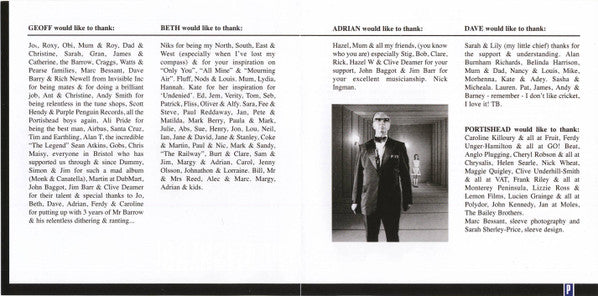 Portishead : Portishead (CD, Album, RE, Arv)