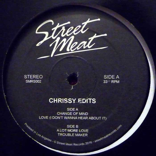 Chrissy : Chrissy Edits (12", EP, Unofficial)