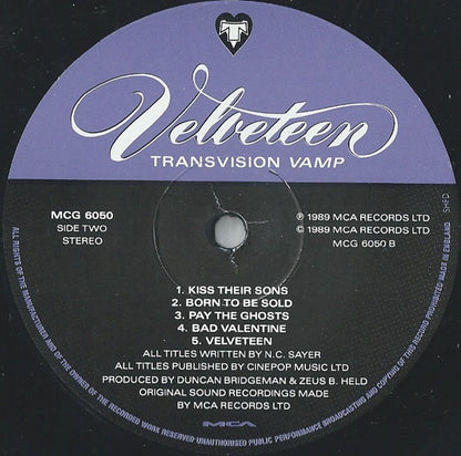 Transvision Vamp : Velveteen (LP, Album)