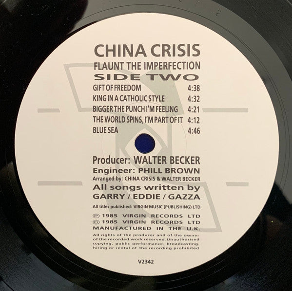 China Crisis : Flaunt The Imperfection (LP, Album, Blu)