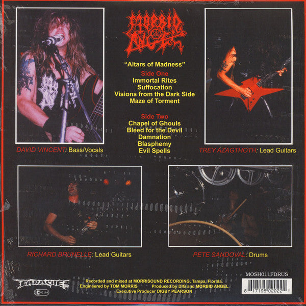 Morbid Angel : Altars Of Madness (LP, Album, RE, RM)