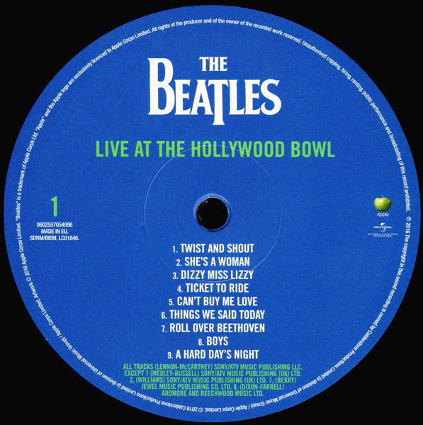 The Beatles : Live At The Hollywood Bowl (LP, Album, RM, Gat)